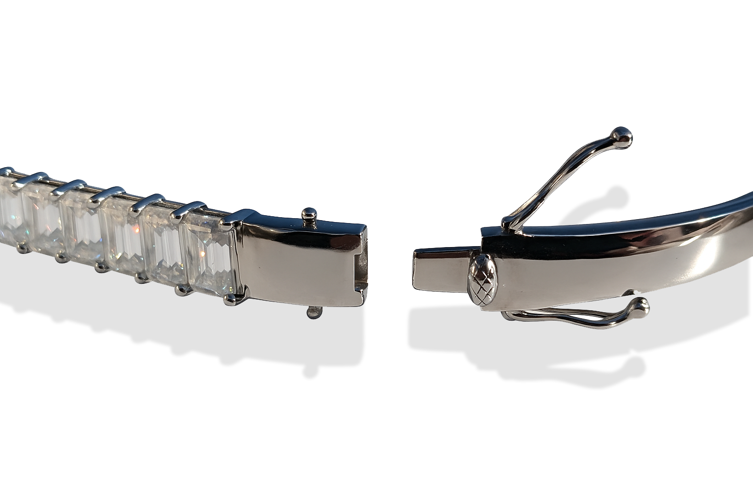 Pulsera con corte esmeralda unisex - Imagen 2